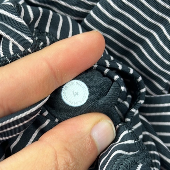 Lululemon Wunder Under High-Rise Tight 28" *Luxtreme Hype Stripe Deep Coal Mink - Picture 3 of 4